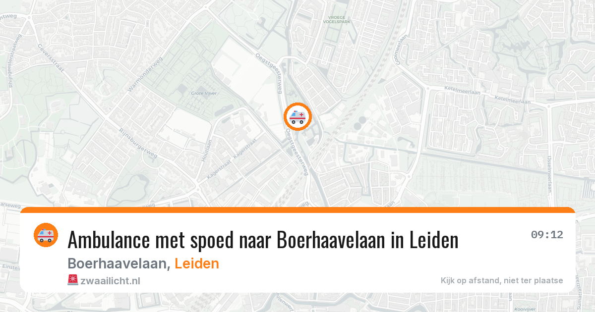 Ambulance met spoed naar Boerhaavelaan in Leiden — 3 feb 2026