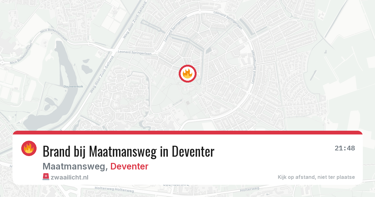 Brand bij Maatmansweg in Deventer — 28 jul 2026