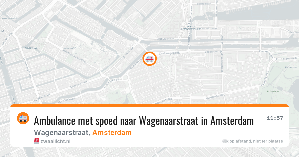 Ambulance met spoed naar Wagenaarstraat in Amsterdam — 15 jun 2026