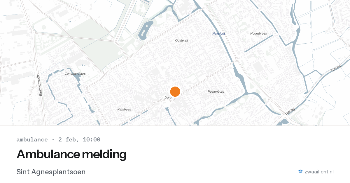 Ambulance melding — 2 feb 2026
