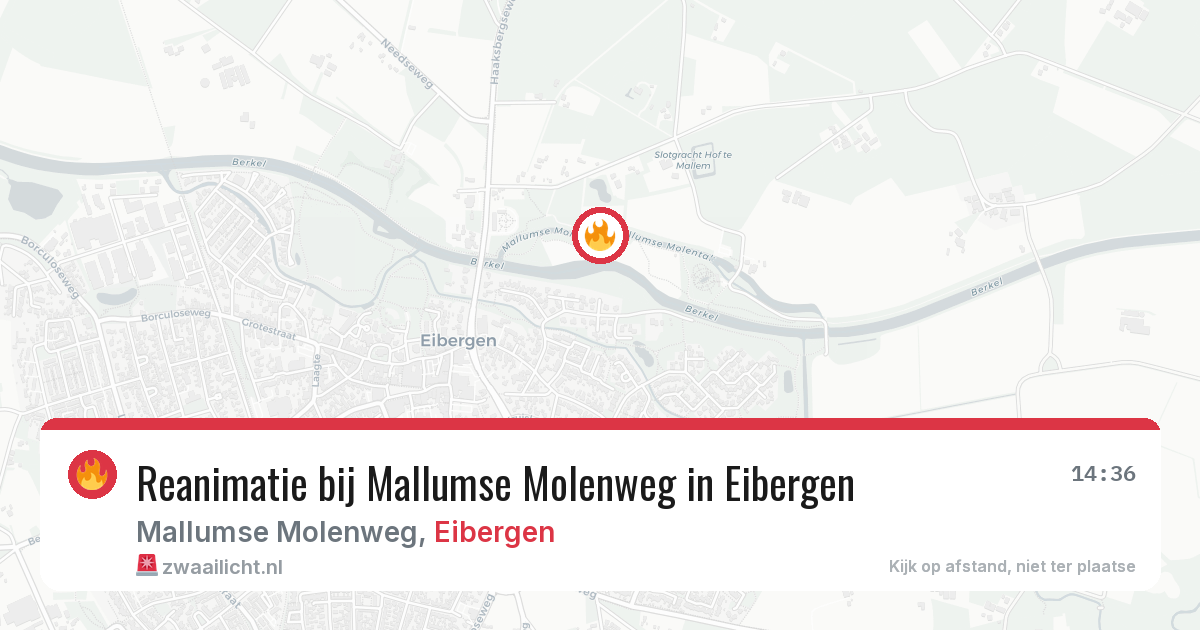 Reanimatie bij Mallumse Molenweg in Eibergen — 9 aug 2026
