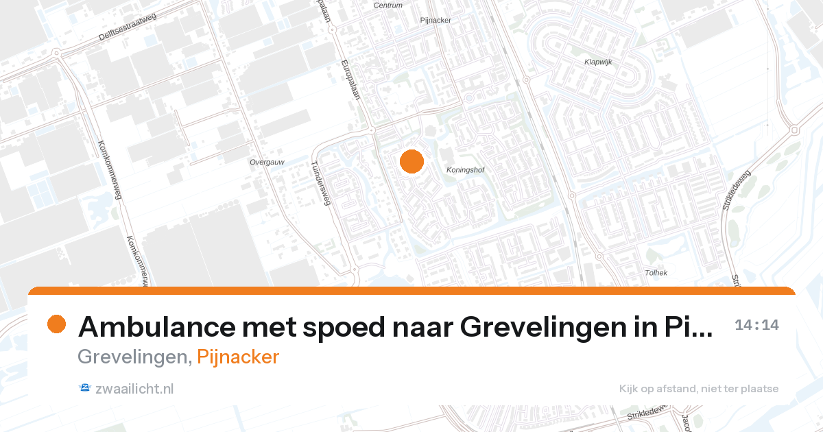 Ambulance met spoed naar Grevelingen in Pijnacker — 11 jun 2026