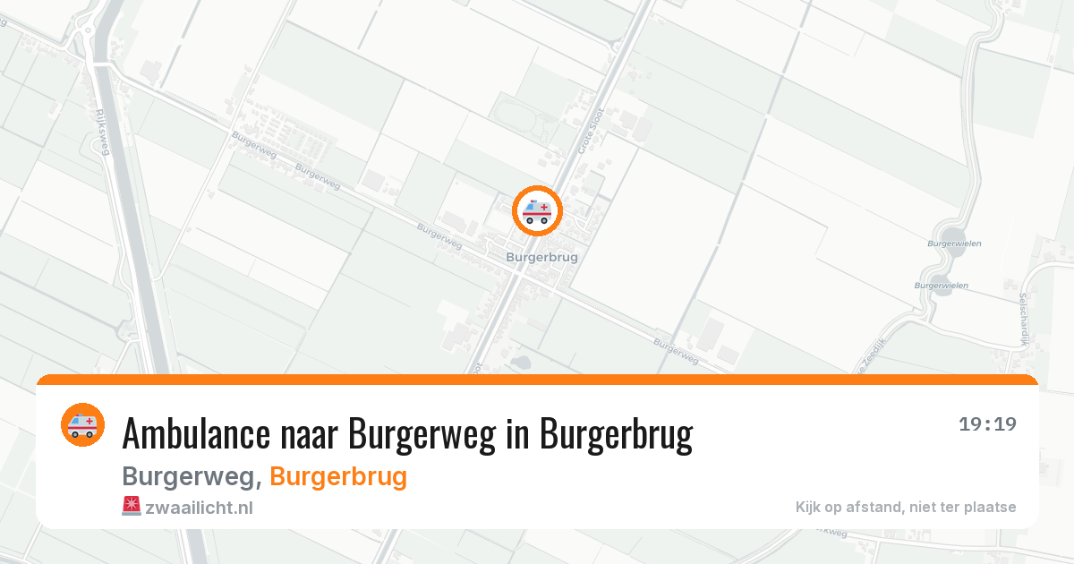 Ambulance naar Burgerweg in Burgerbrug — 23 mei 2026