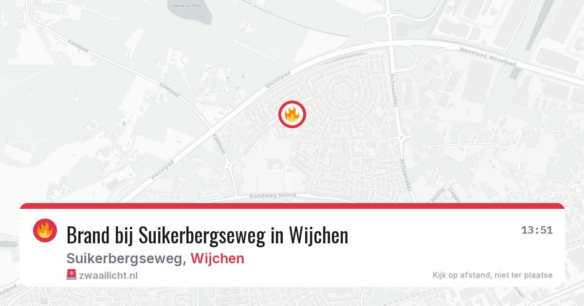 Brand bij Suikerbergseweg in Wijchen — 23 mei 2026