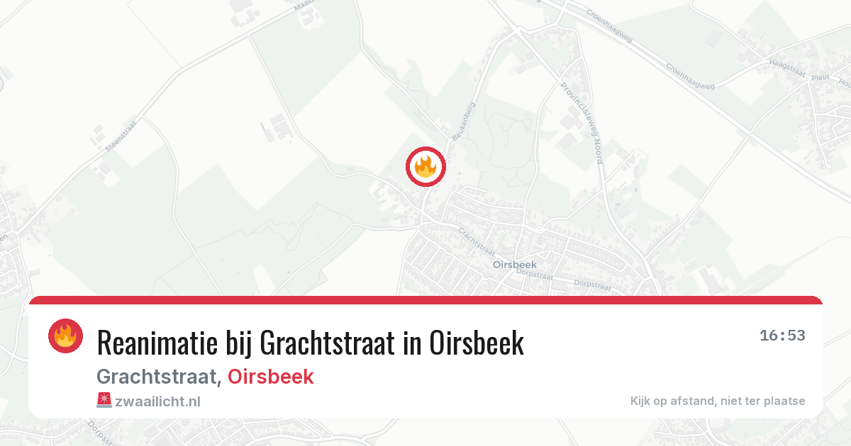 Reanimatie bij Grachtstraat in Oirsbeek — 4 mrt 2026