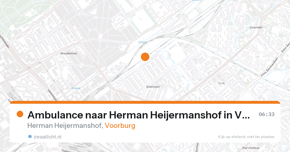 Ambulance naar Herman Heijermanshof in Voorburg — 26 aug 2026