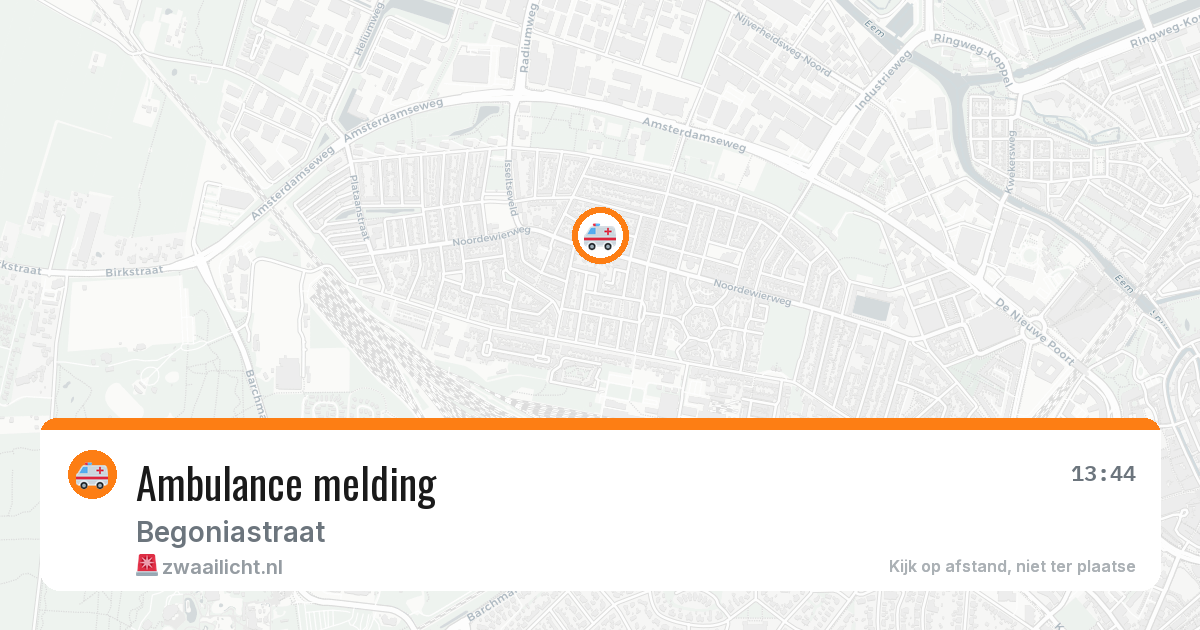 Ambulance melding — 8 apr 2026