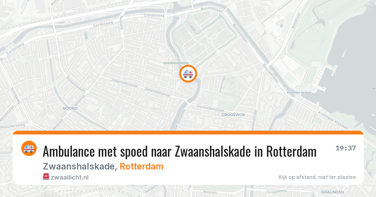 Ambulance met spoed naar Zwaanshalskade in Rotterdam — 4 aug 2026