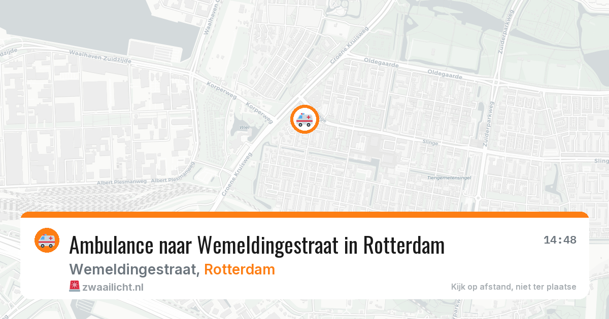 Ambulance naar Wemeldingestraat in Rotterdam — 12 mei 2026