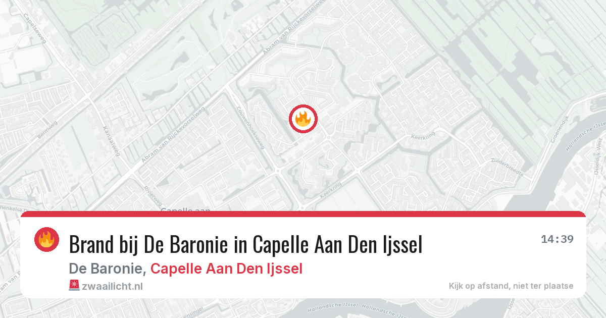 Brand bij De Baronie in Capelle Aan Den Ijssel — 2 jun 2026