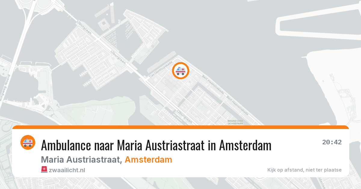 Ambulance naar Maria Austriastraat in Amsterdam — 11 mei 2026