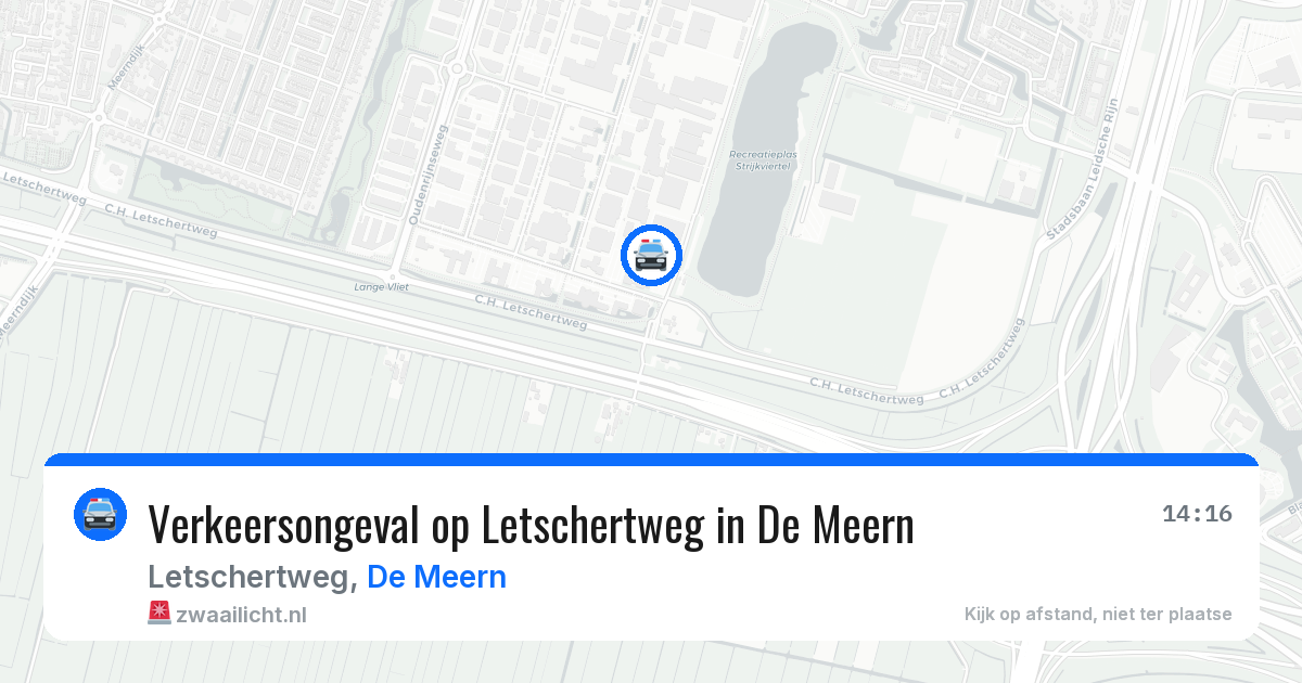 Verkeersongeval op Letschertweg in De Meern — 24 mei 2026