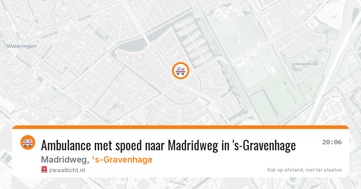 Ambulance met spoed naar Madridweg in 's-Gravenhage — 30 mei 2026