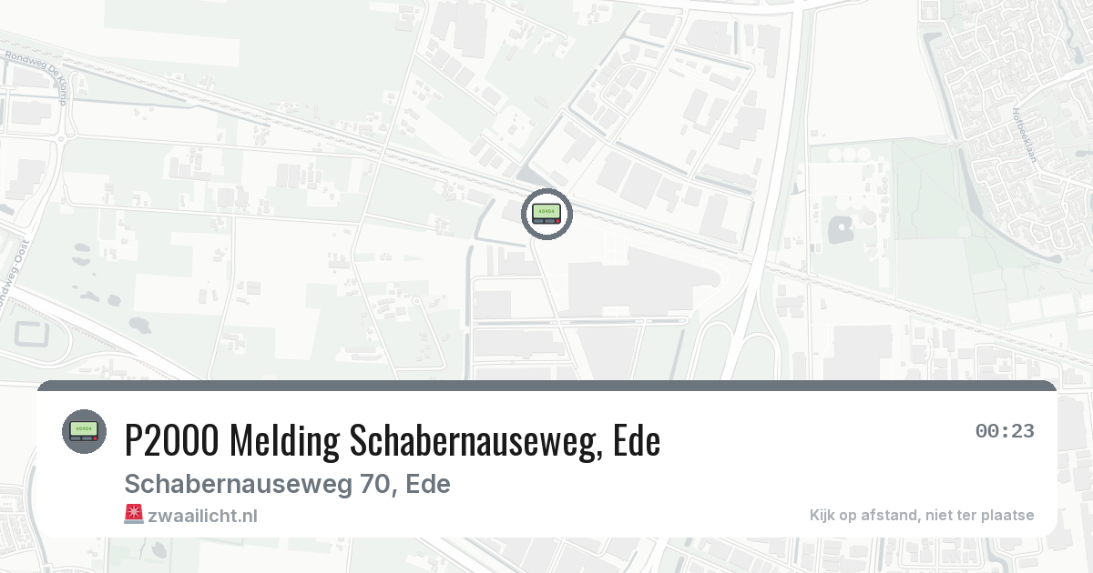 P2000 Melding Schabernauseweg, Ede — 25 jun 2026