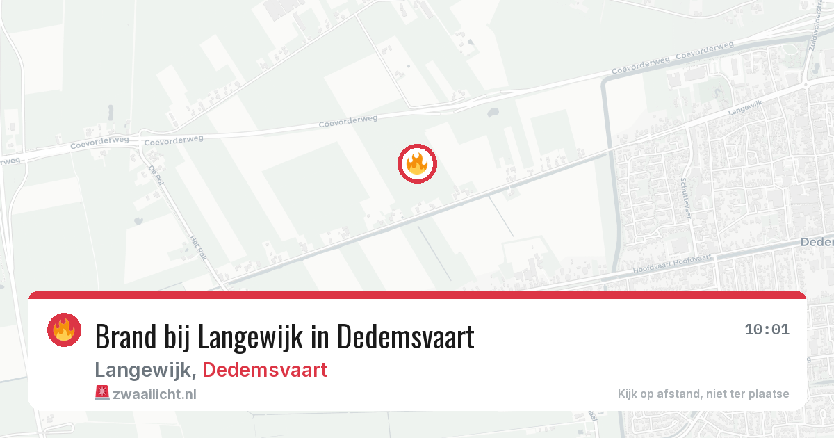 Brand bij Langewijk in Dedemsvaart — 28 jun 2026