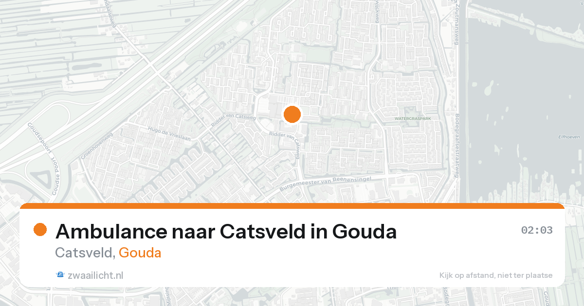 Ambulance naar Catsveld in Gouda — 21 mrt 2026