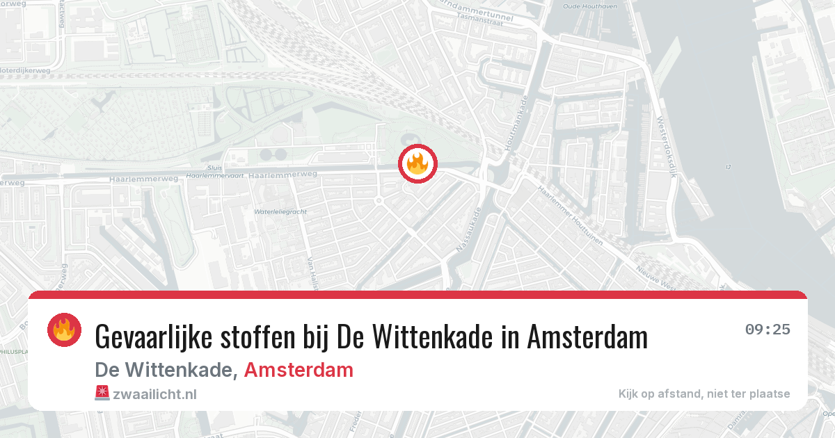 Gevaarlijke stoffen bij De Wittenkade in Amsterdam — 2 apr 2026