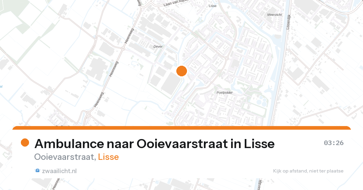 Ambulance naar Ooievaarstraat in Lisse — 7 feb 2026