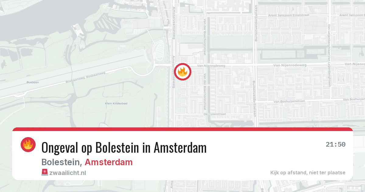 Ongeval op Bolestein in Amsterdam — 27 jun 2026
