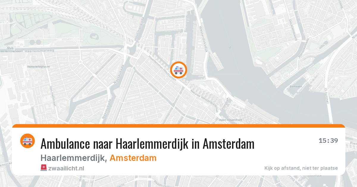 Ambulance naar Haarlemmerdijk in Amsterdam — 25 mrt 2026