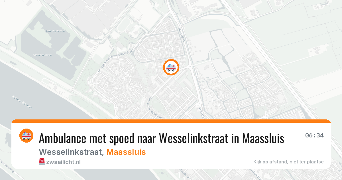 Ambulance met spoed naar Wesselinkstraat in Maassluis — 3 apr 2026