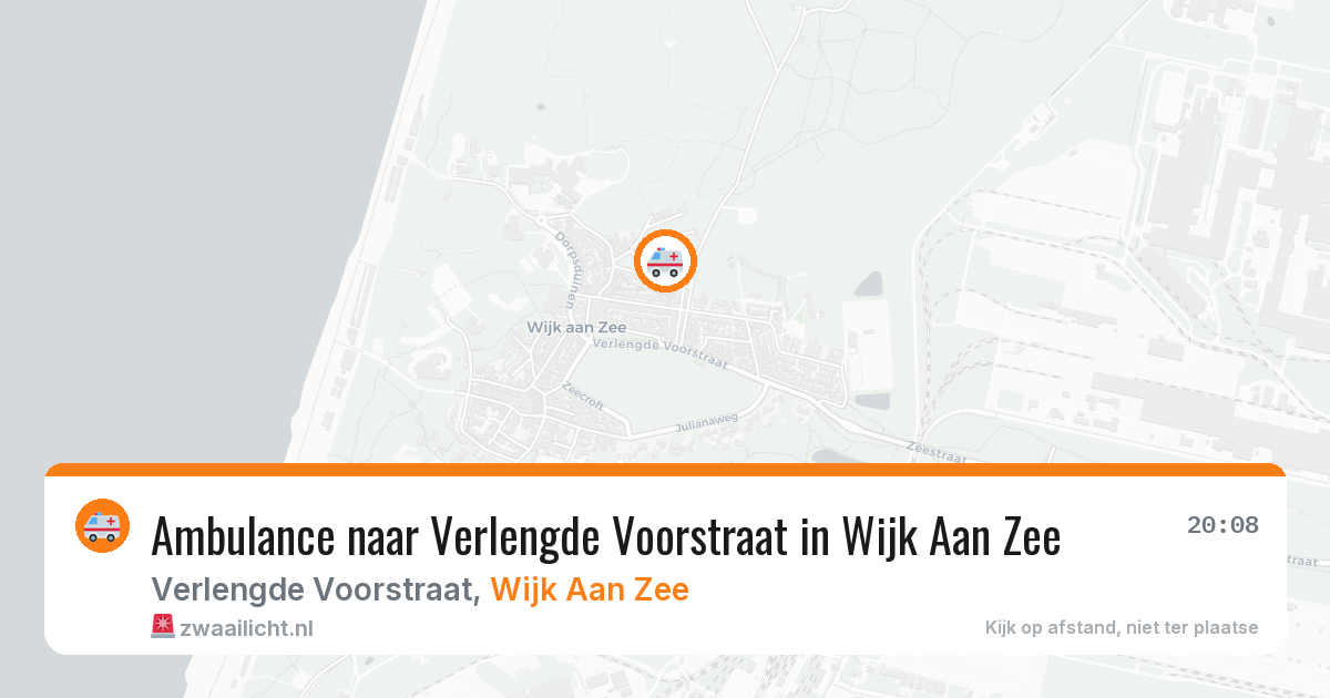 Ambulance naar Verlengde Voorstraat in Wijk Aan Zee — 12 aug 2026