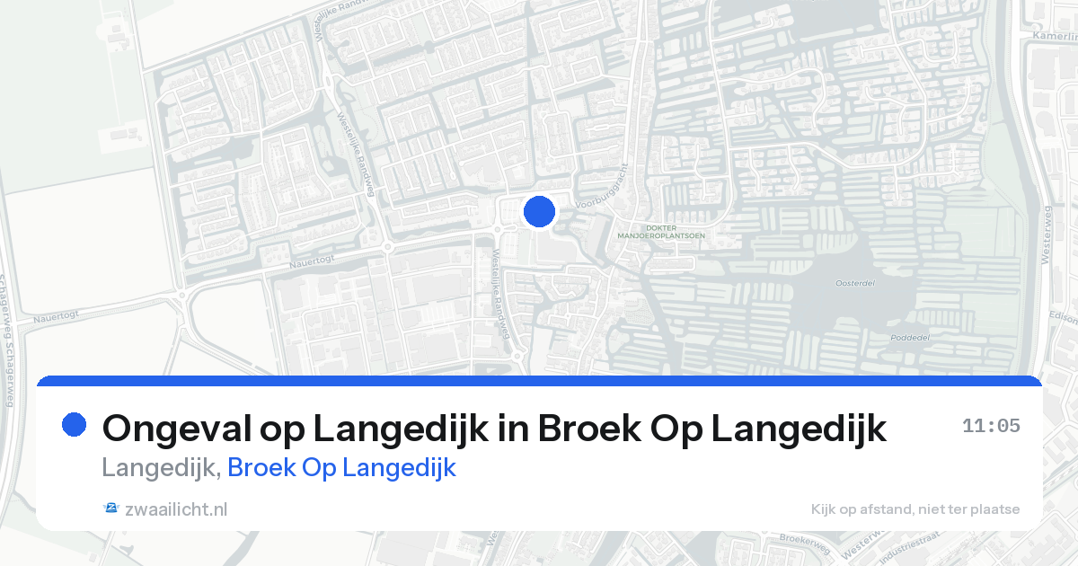 Ongeval op Langedijk in Broek Op Langedijk — 15 aug 2026