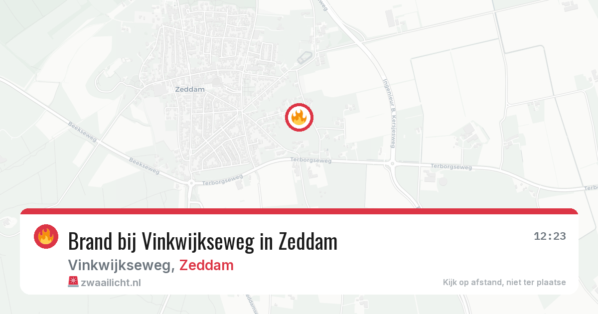 Brand bij Vinkwijkseweg in Zeddam — 1 mrt 2026