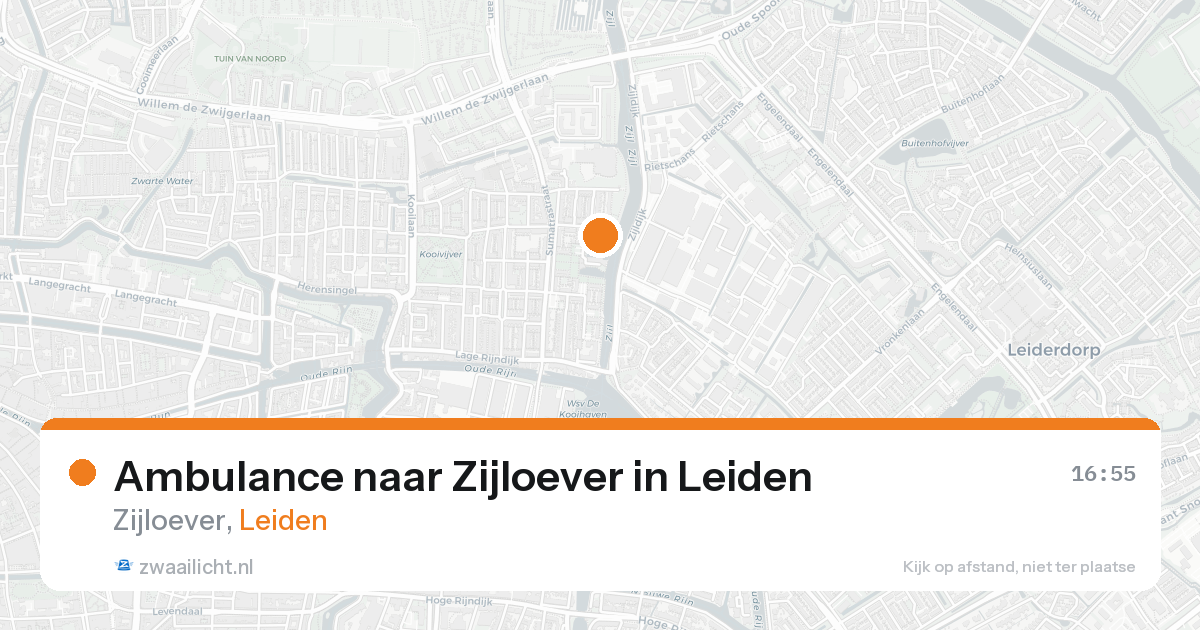 Ambulance naar Zijloever in Leiden — 4 jun 2026