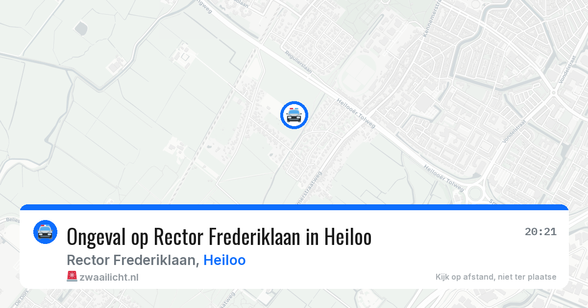 Ongeval op Rector Frederiklaan in Heiloo — 31 mei 2026