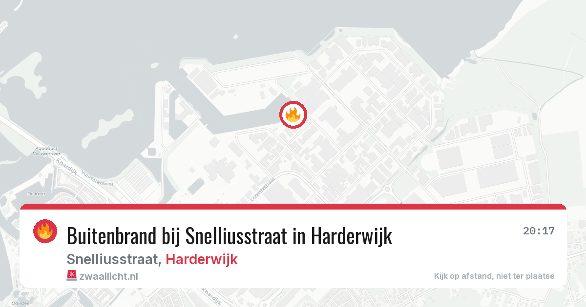 Buitenbrand bij Snelliusstraat in Harderwijk — 26 jun 2026