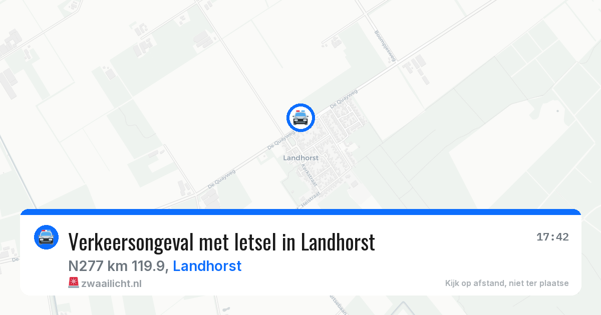 Verkeersongeval met letsel in Landhorst — 26 mei 2026