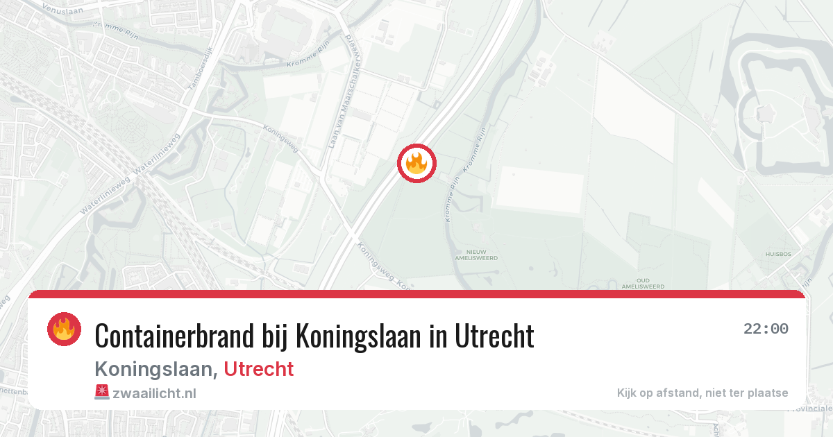 Containerbrand bij Koningslaan in Utrecht — 25 mei 2026