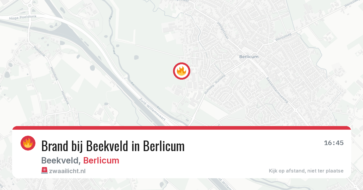 Brand bij Beekveld in Berlicum — 23 jun 2026