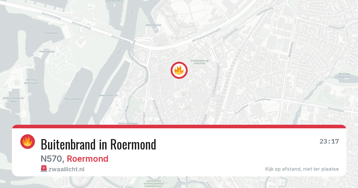 Buitenbrand in Roermond — 26 mrt 2026