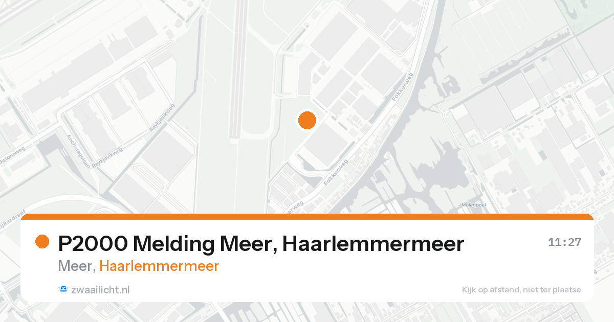 P2000 Melding Meer, Haarlemmermeer — 20 aug 2026