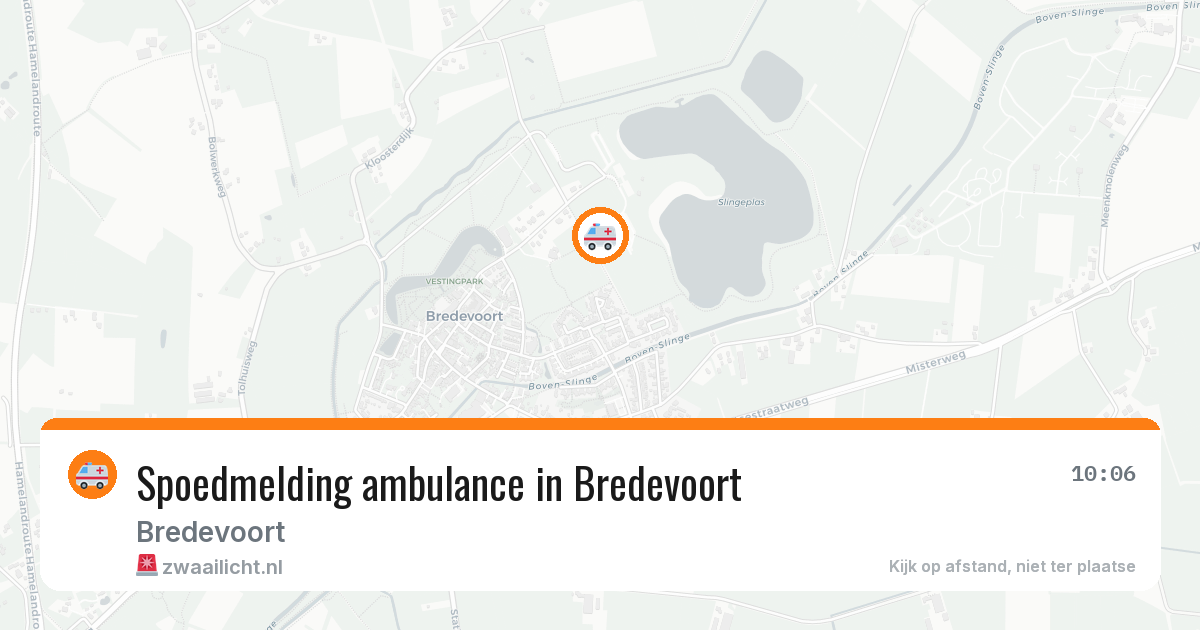Spoedmelding ambulance in Bredevoort — 12 aug 2026