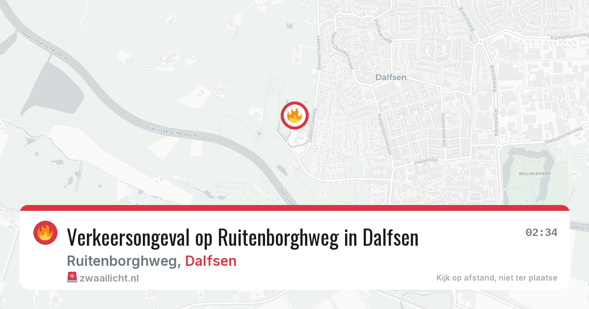 Verkeersongeval op Ruitenborghweg in Dalfsen — 11 apr 2026