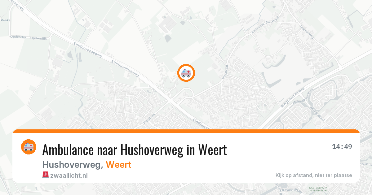 Ambulance naar Hushoverweg in Weert — 16 jun 2026