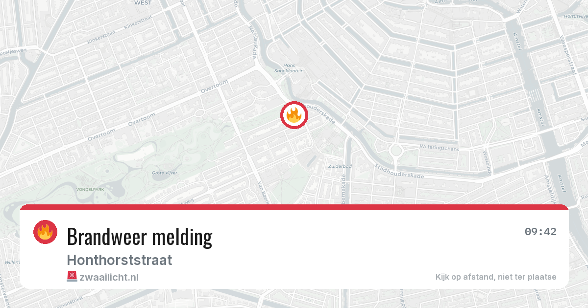 Brandweer melding — 21 apr 2026