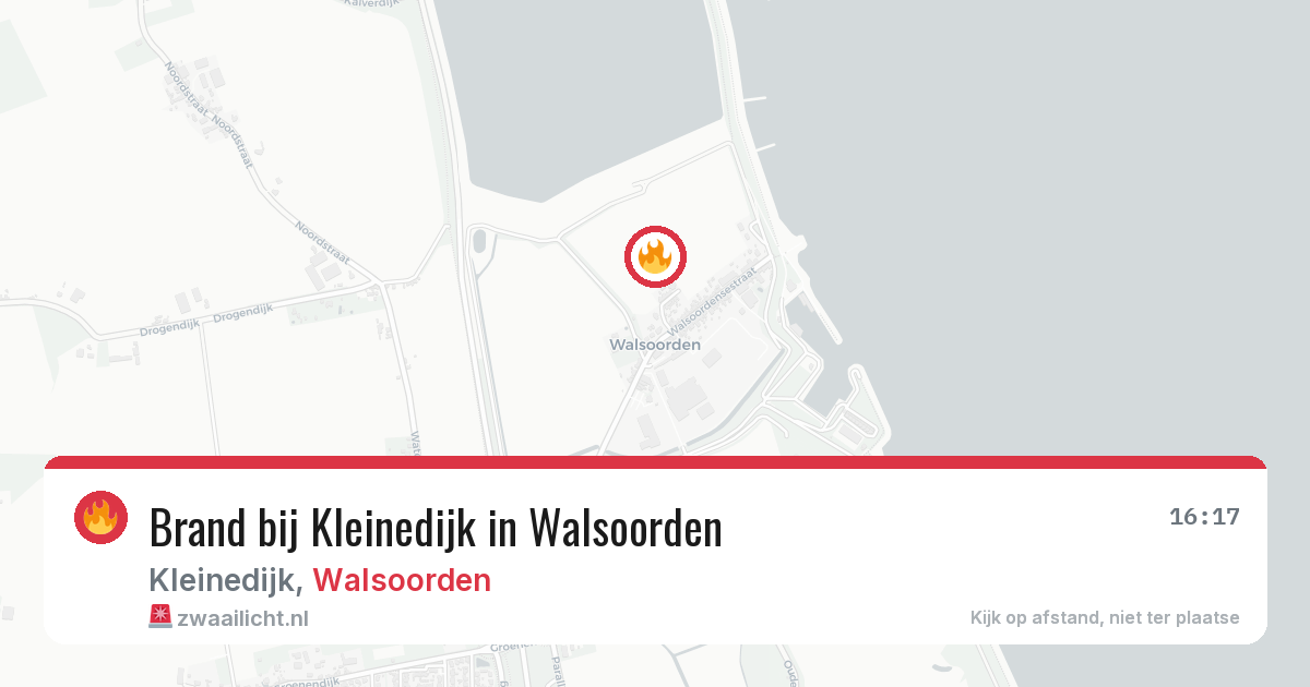 Brand bij Kleinedijk in Walsoorden — 6 jul 2026