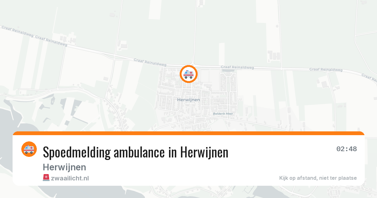 Spoedmelding ambulance in Herwijnen — 21 jan 2026