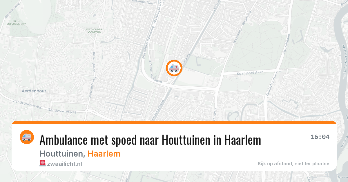 Ambulance met spoed naar Houttuinen in Haarlem — 2 mei 2026