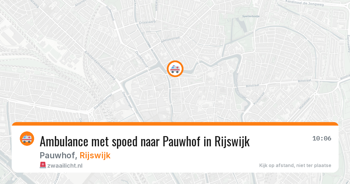 Ambulance met spoed naar Pauwhof in Rijswijk — 19 jan 2026