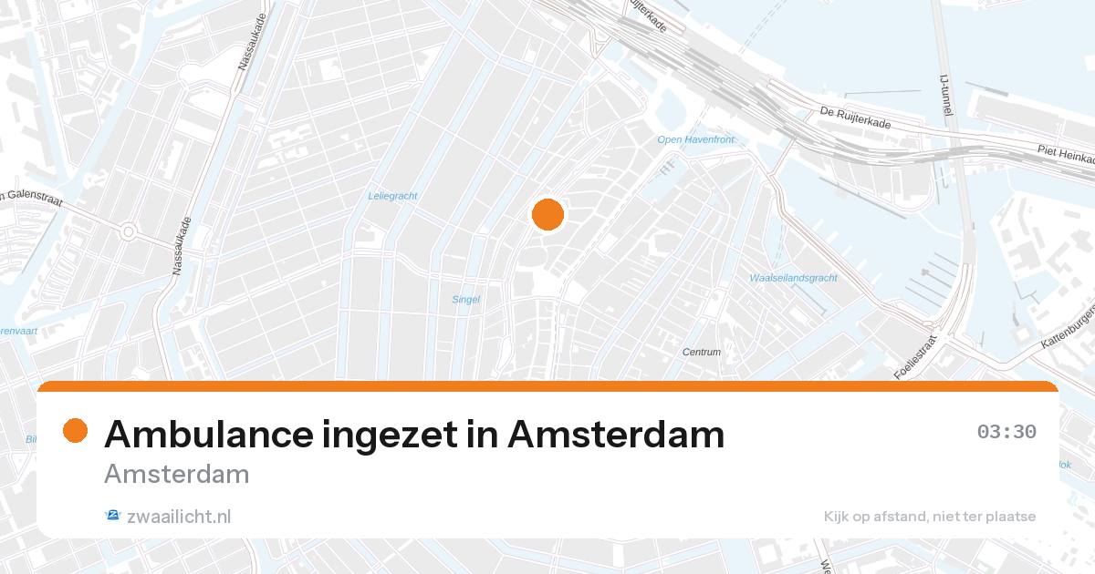 Ambulance ingezet in Amsterdam — 1 feb 2026