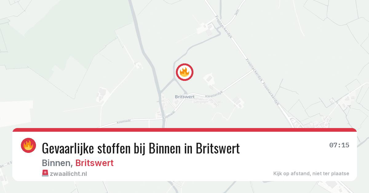 Gevaarlijke stoffen bij Binnen in Britswert — 17 feb 2026