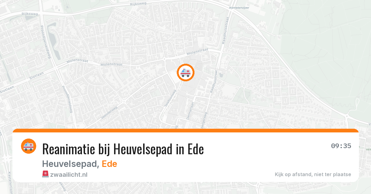 Reanimatie bij Heuvelsepad in Ede — 18 mei 2026