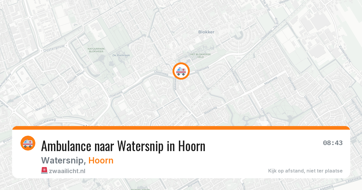 Ambulance naar Watersnip in Hoorn — 26 jul 2026