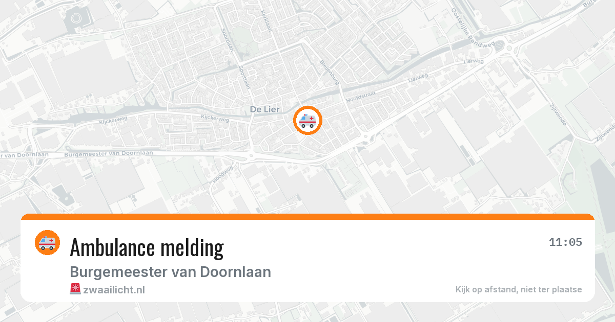 Ambulance melding — 4 mei 2026