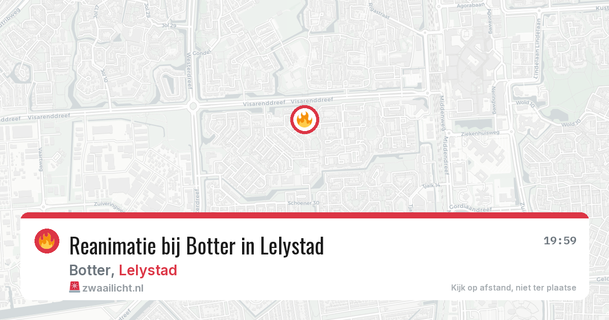 Reanimatie bij Botter in Lelystad — 20 feb 2026